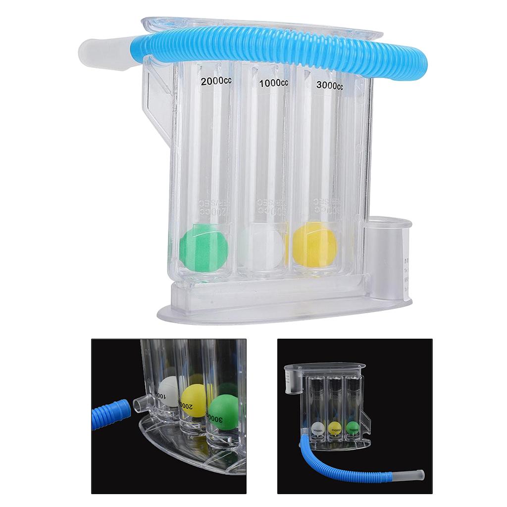 MagiDeal Lung Deep Breathing Trainer Exerciser Device Incentive Spirometer 3