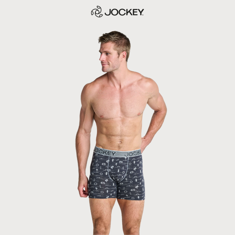 Quần lót Nam Jockey USA Cotton Modal họa tiết dáng boxer trunk - 1290