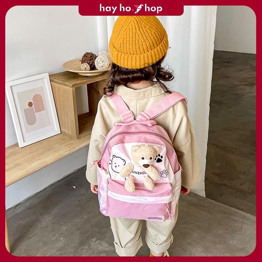Balo cho bé mẫu giáo hình thú bông đáng yêu phong cách Hàn Quốc thời trang siêu nhẹ cho bé đi học tham quan