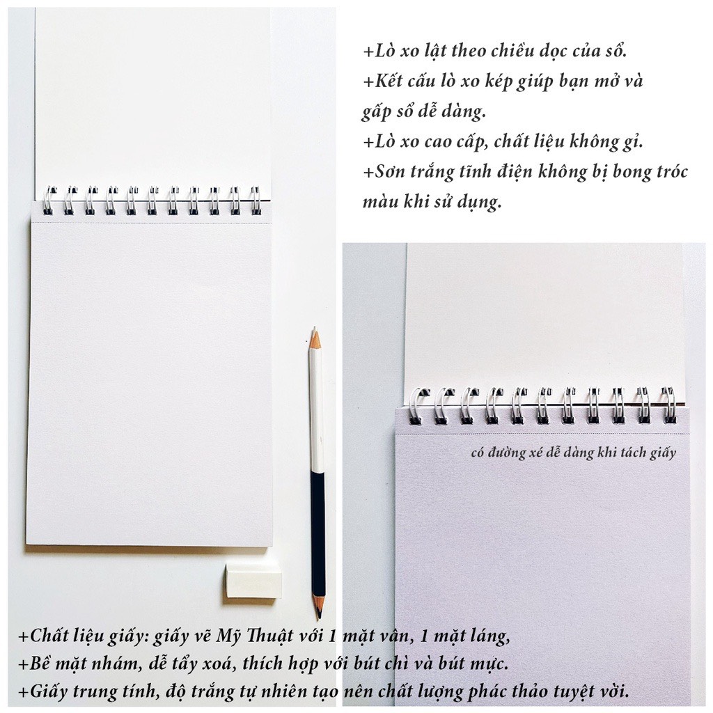 FUTUREBOOK -Tập Vẽ Ký Họa New Life Khổ A5 – Định Lượng 160Gsm – 40Tờ. MÃ SP S952