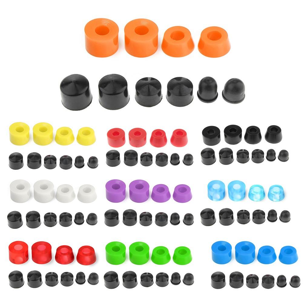 10PCS Skateboard Truck Truck Bushings Longboard PU Shock Bushings Rabers Vòng đệm Pivot Cup ngoài trời Color: red A