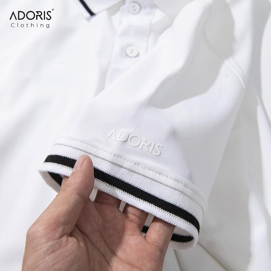 Áo thun nam có cổ tay ngắn, áo POLO nam cổ phối màu đẹp, PREMIUM POLO vải cá sấu Cotton, áo phông nam có cổ ADORIS PL23