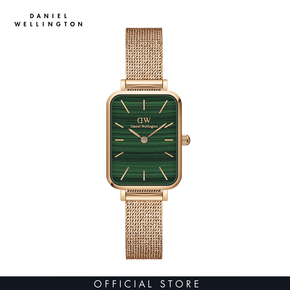 Đồng hồ Nữ Daniel Wellington dây lưới - Quadro Pressed Melrose 20x26mm DW00100437