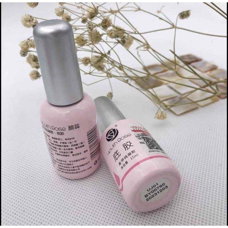 BASE TOP CỨNG MÓNG HOA HỒNG 15ml- beeshi shop nail