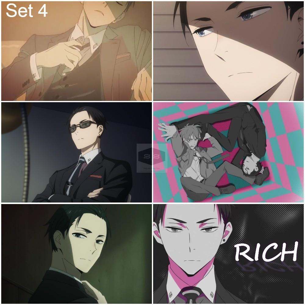 Bộ 6 Áp phích - Poster Anime Thám Tử Đại Gia - Fugou Keiji : Balance : UNLIMITED - A3, A4, A5