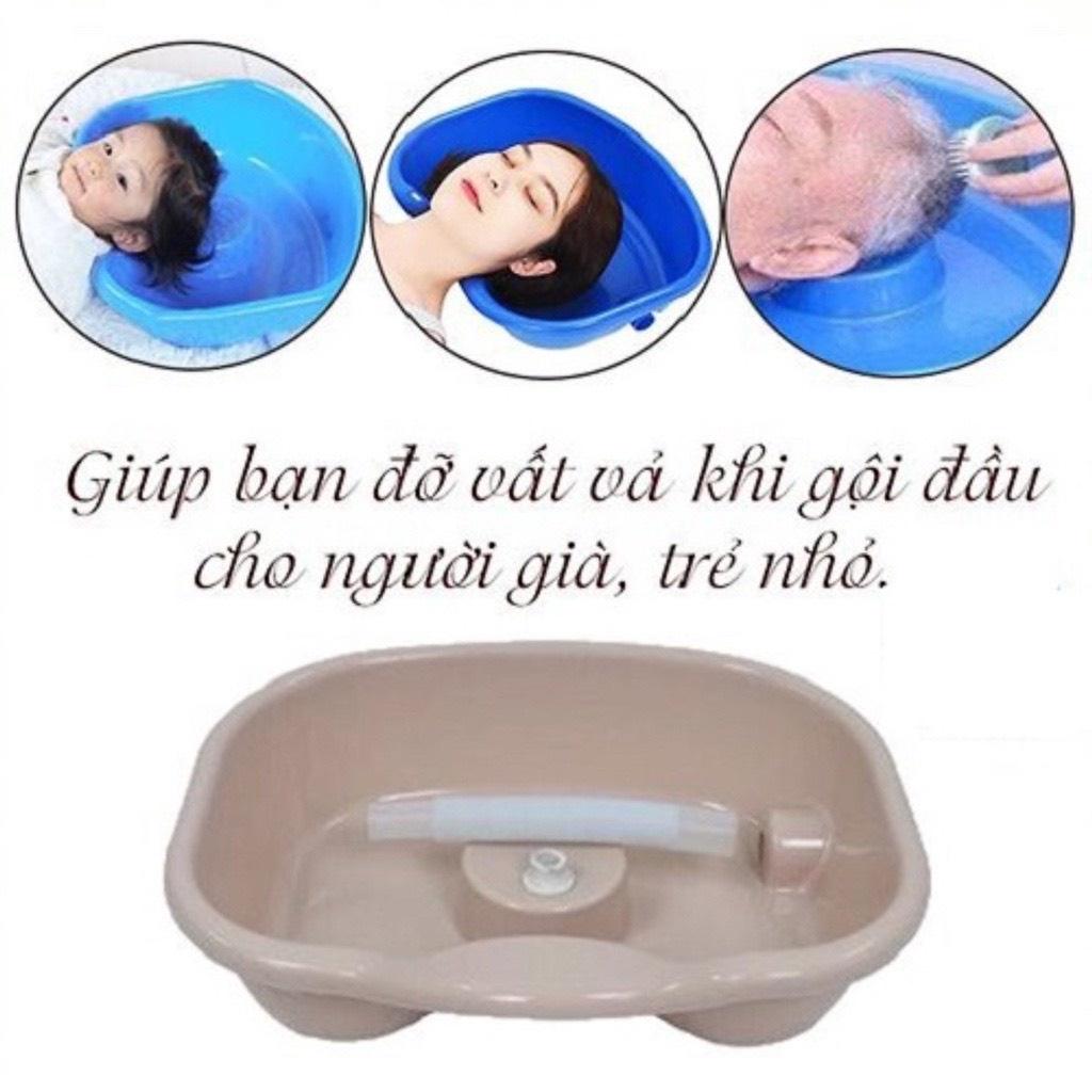 Chậu Gội Đầu Tại Giường, Tại Nhà, Thau Gội Đầu Chất Liệu Nhựa Cao Câp Siêu Bền Hàng Việt Nhật