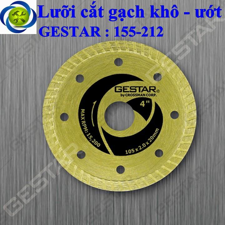 Lưỡi cắt gạch khô - ướt Gestar 155-212 vàng