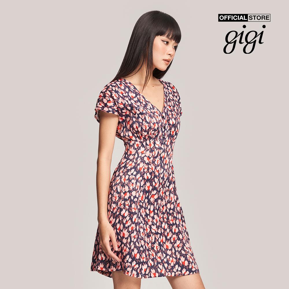 GIGI - Đầm mini cổ V tay ngắn trẻ trung G2102D223141-37