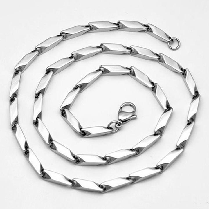 Dây chuyền nam titan cao cấp sang trọng inox thép không gỉ hỏa tiển trơn trangsucpt cỡ 4mm PTDCNA14