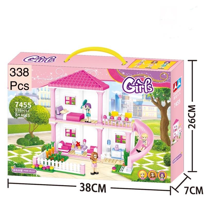 lắp ghép lâu đài băng giá 568pcs