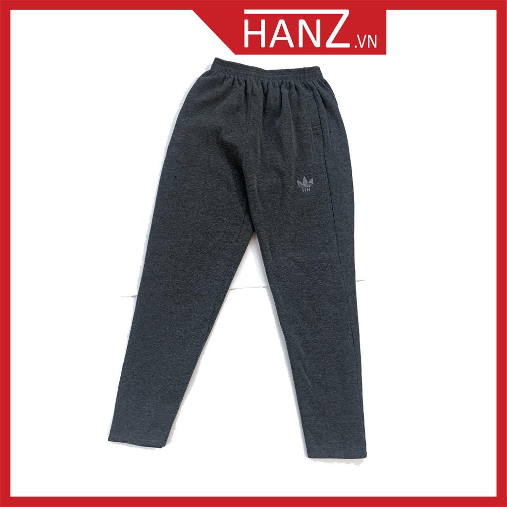 Quần nỉ nam Hanz.vn nỉ bông dày dặn cực ấm chất co dãn mặc nhà thời trang, thoải mái, ấm áp Q22