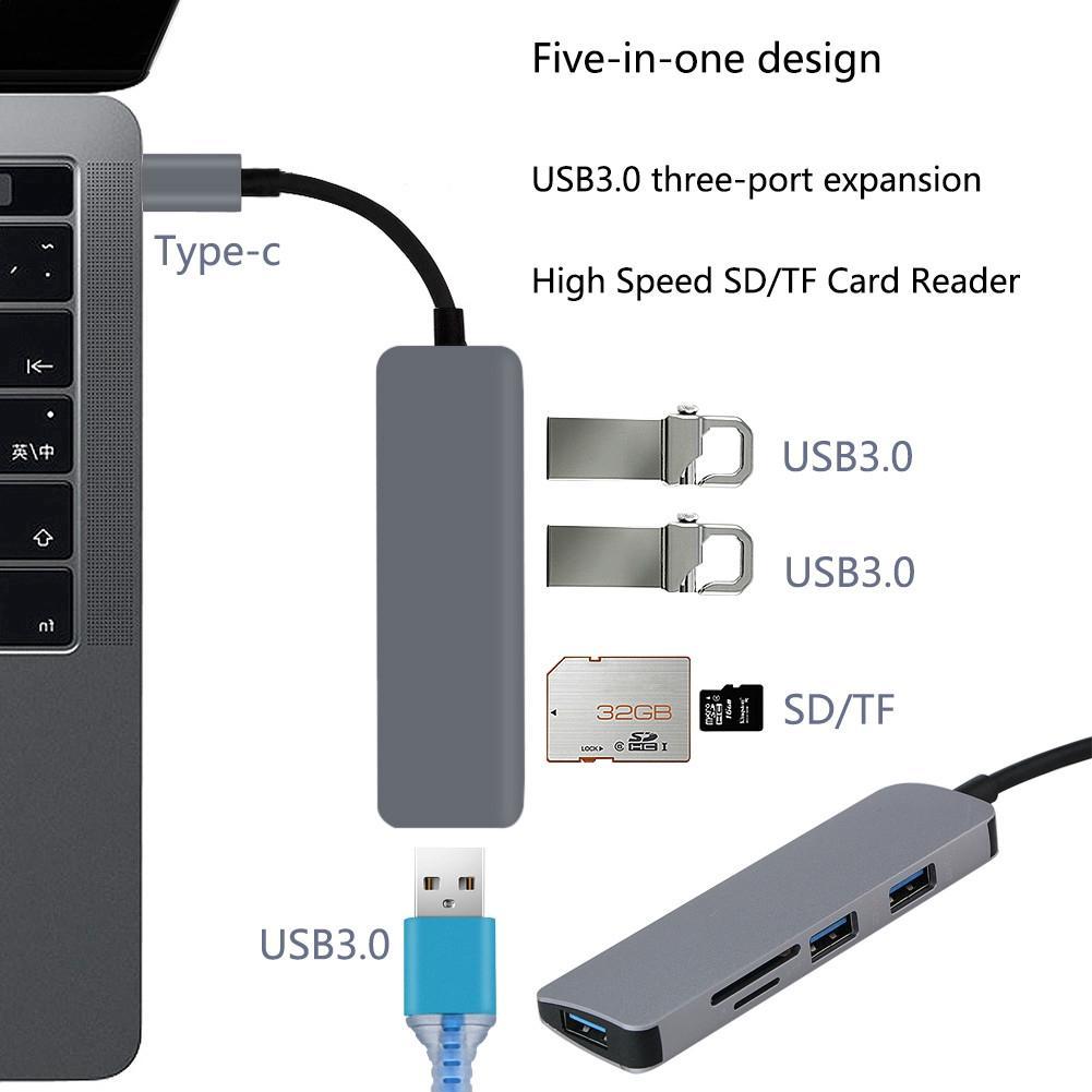 Type-c HUB USB C HUB USB C To USB 3.0 Adapter OTG HUB Card Reader