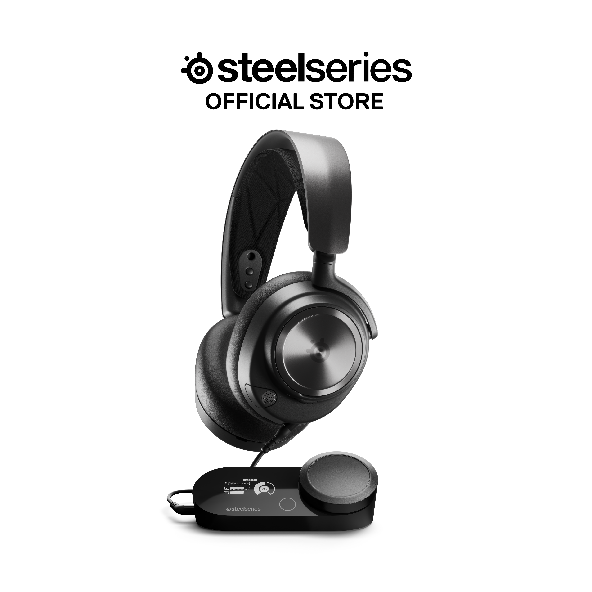 Tai nghe chụp tai gaming có dây SteelSeries Arctis Nova Pro X kèm GameDAC Gen 2 màu đen, âm thanh Hi-Fi, Hàng chính hãng