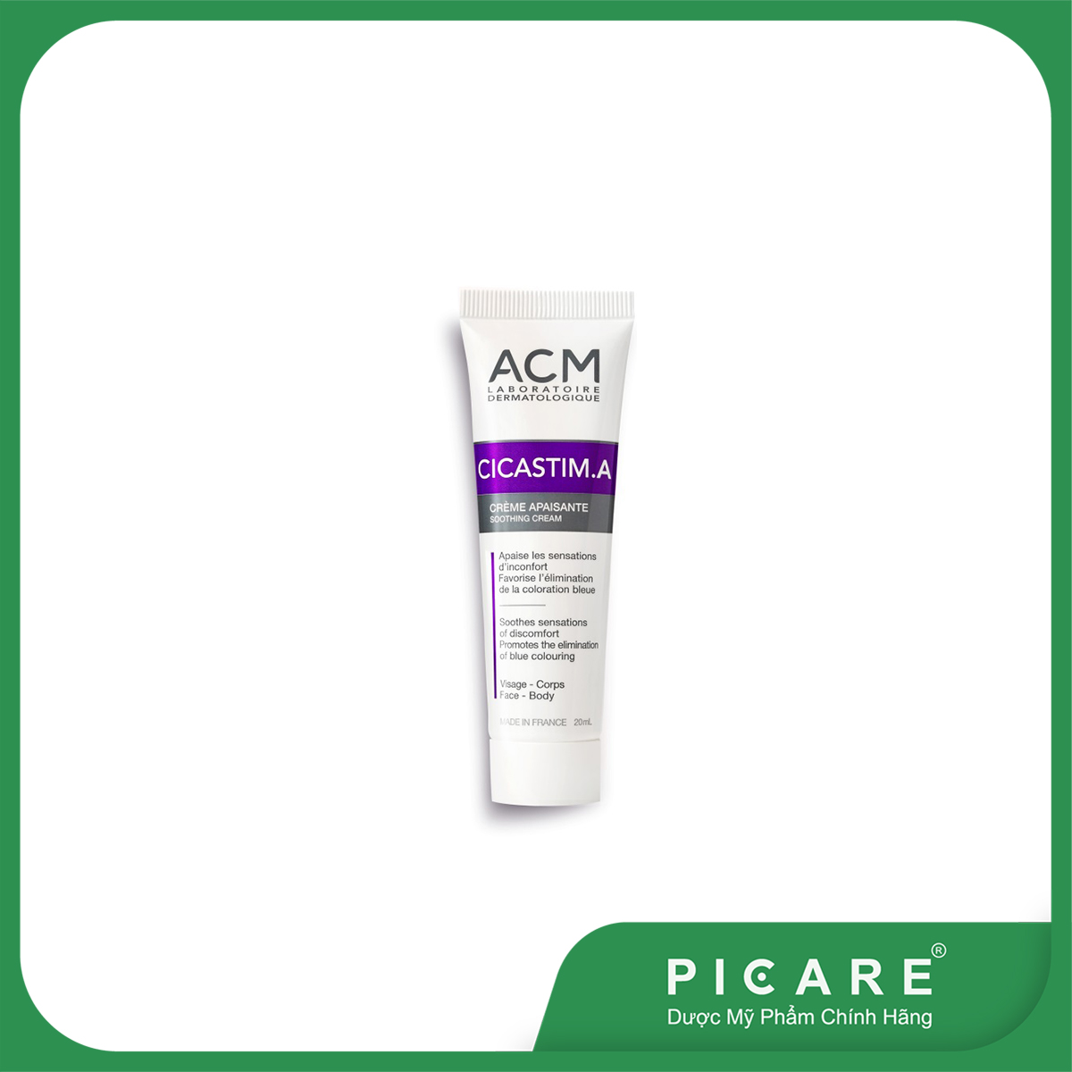 Kem Làm Mờ Vết Thâm, Vết Bầm ACM Cicastim.A Soothing Cream 20ml