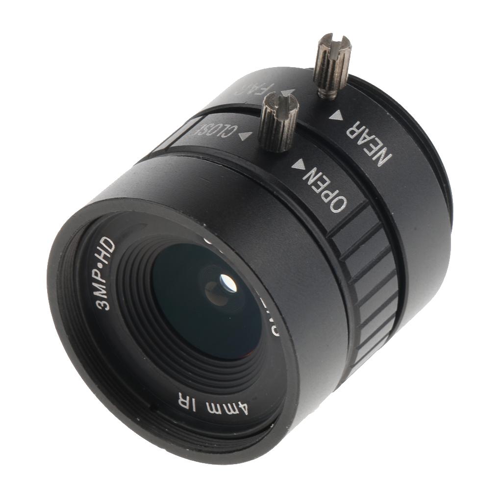 Metal 4mm F1.2 3Megapixel Iris Camera  IR Lens CS Bracket for CCD