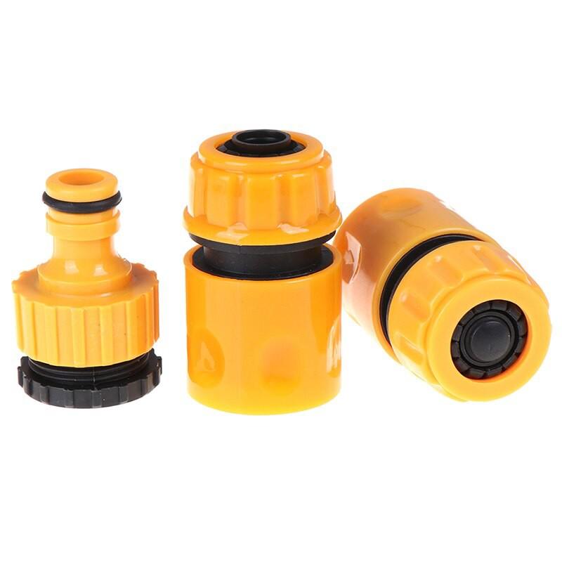 Đầu nối ống 1,2 cm màu vàng
