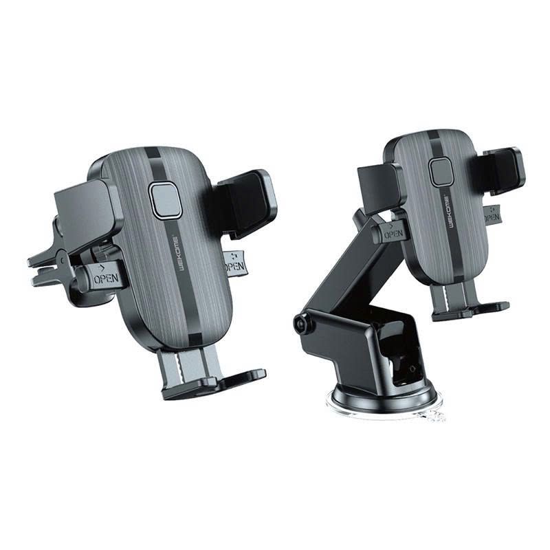 Giá đỡ điện thoại trên ô tô thế hệ mới S54 WEKOME - KẸP CỬA GIÓ cứng cáp, chống rung, xoay 360 độ tương thích mọi loại điện thoại. Hàng Nhập Khẩu