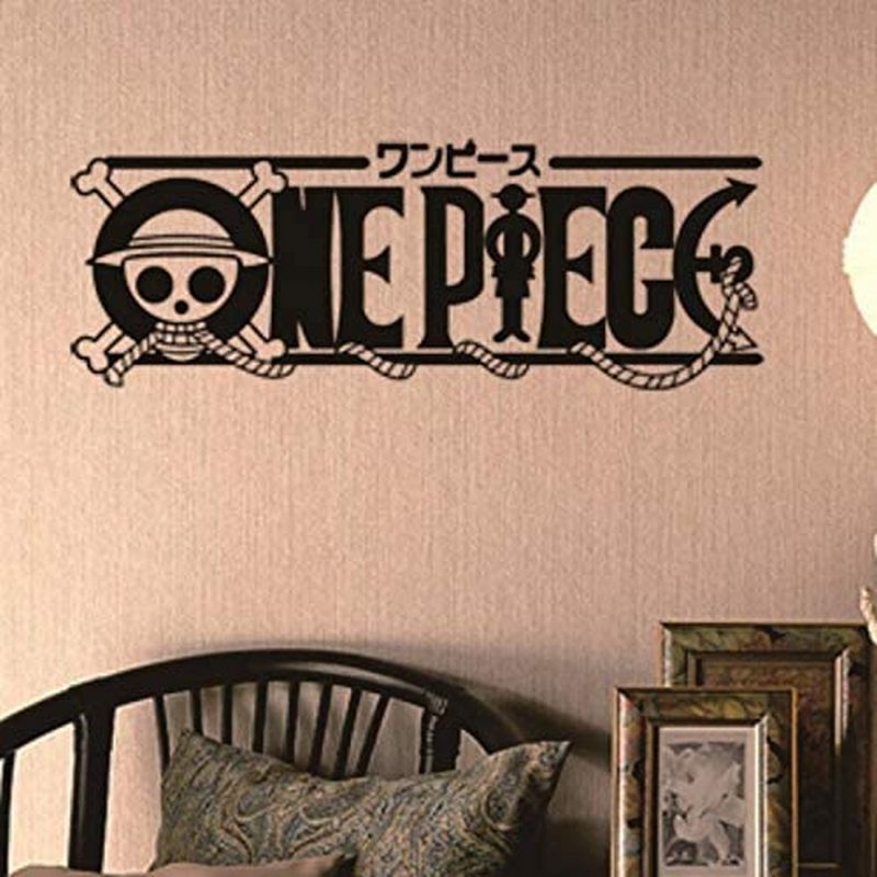 Decal Dán Tường Logo One Piece - Decal Trang Trí Đảo Hải Tặc