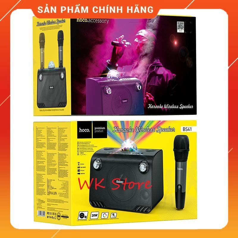 Loa Karaoke Bluetooth kèm mic hát Hoco BS41 (Hàng chính hãng)