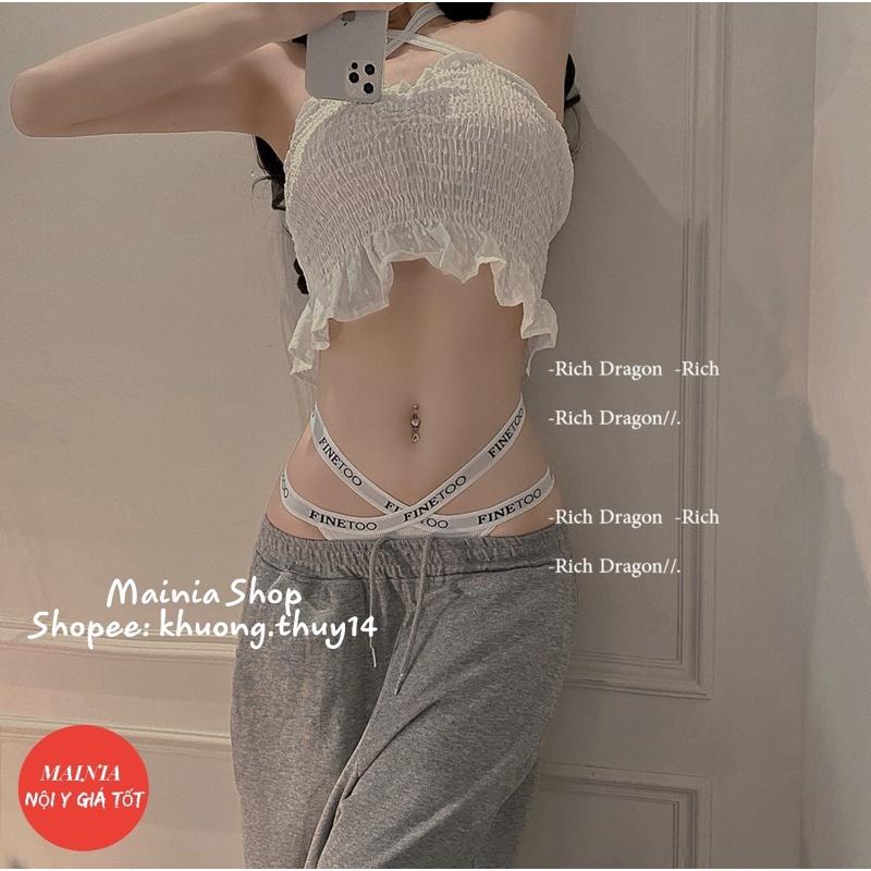 Quần Lót Lọt Khe Cotton Cạp Thun Chéo Chữ X Sexy Quyến Rũ Mainia Shop