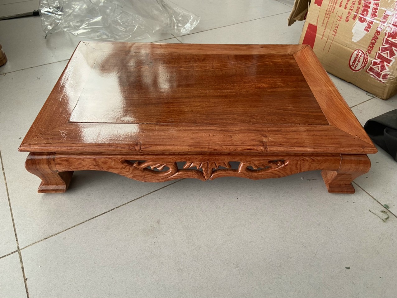 Bàn osin gỗ hương 30 x 40 cm-bàn trà nhật,bàn cơm-kỷ trúc