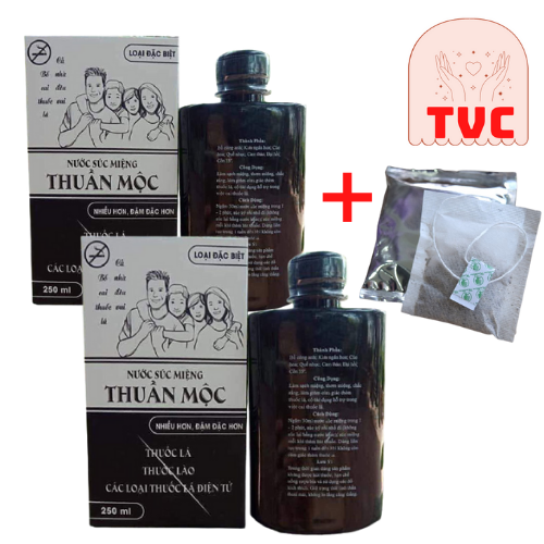 Combo 2 Hộp Nước Súc Miệng Thuần Mộc Thanh Mộc Hương Tặng Kèm Trà Túi Lọc Wonmom