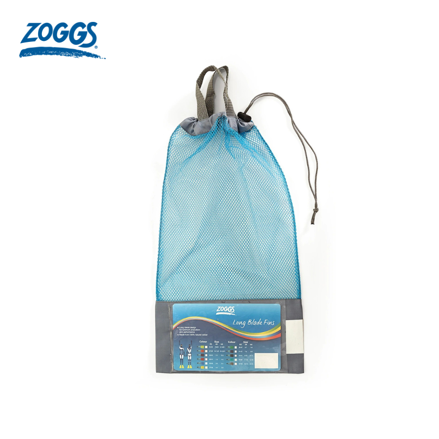 Chân vịt bơi unisex Zoggs Long Blade Rubber - 465213 7-8