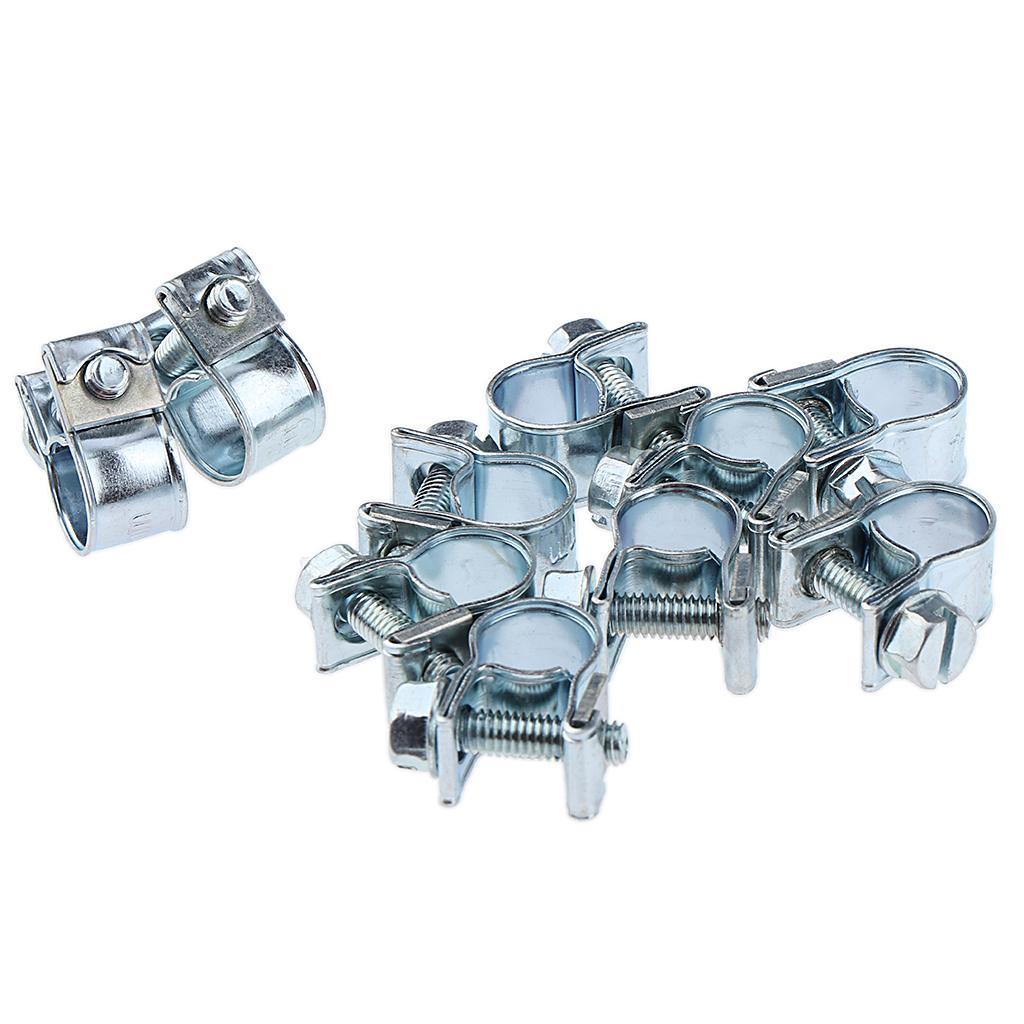3x 10pack 304 Stainless Steel Clip Hose Pipe Clamp Diameter Ø 7 - 9mm