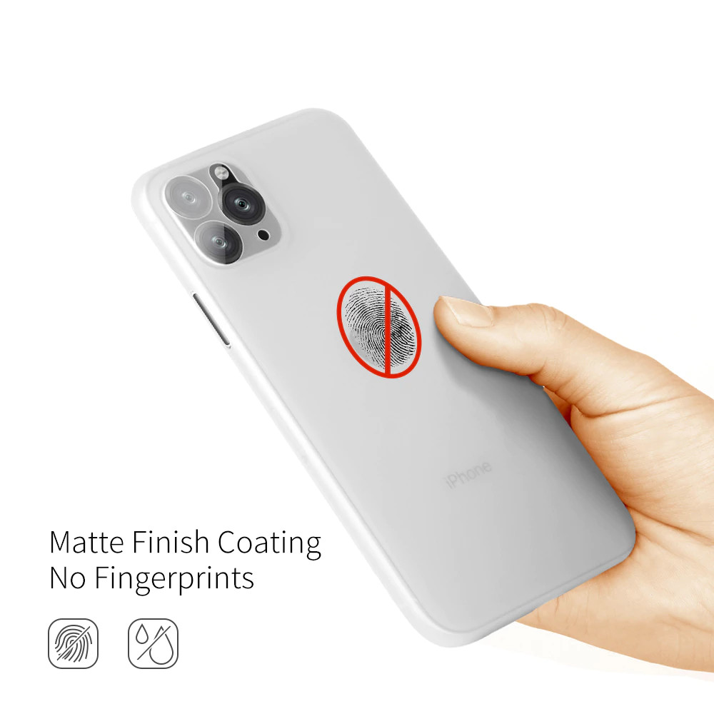 Ốp lưng chống sốc cho iPhone 11 Pro (5.8 inch) hiệu Memumi Ultra Thin độ mỏng 0.3mm , có gờ bảo vệ Camera  - Hàng nhập khẩu