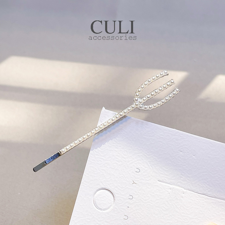 Kẹp tóc mini, Kẹp tóc mái đính đá, hạt trai nhân tạo. kiểu so cute - style Hàn Quốc Culi.accessories
