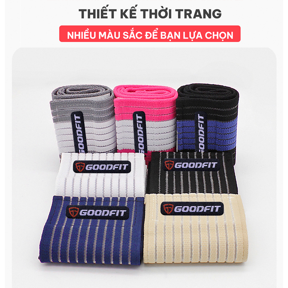 Quấn cổ tay thể thao GoodFit GF307W tập tạ, chơi cầu lông, Tennis