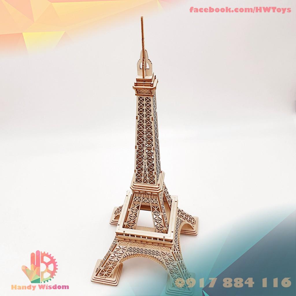 Mô hình lắp ghép gỗ Rolife - Tháp Eiffel - Robotime Eiffel Tower TG501