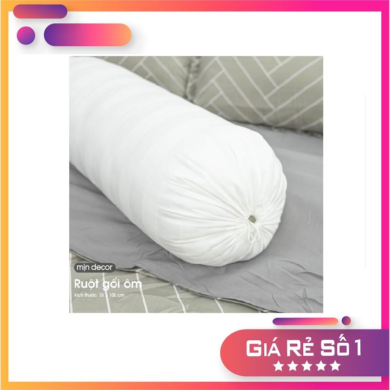 Ruột gối ôm ép hơi dài 100x35cm 100% gòn đàn hồi cao cấp - gối ôm người lớn gối ôm hơi