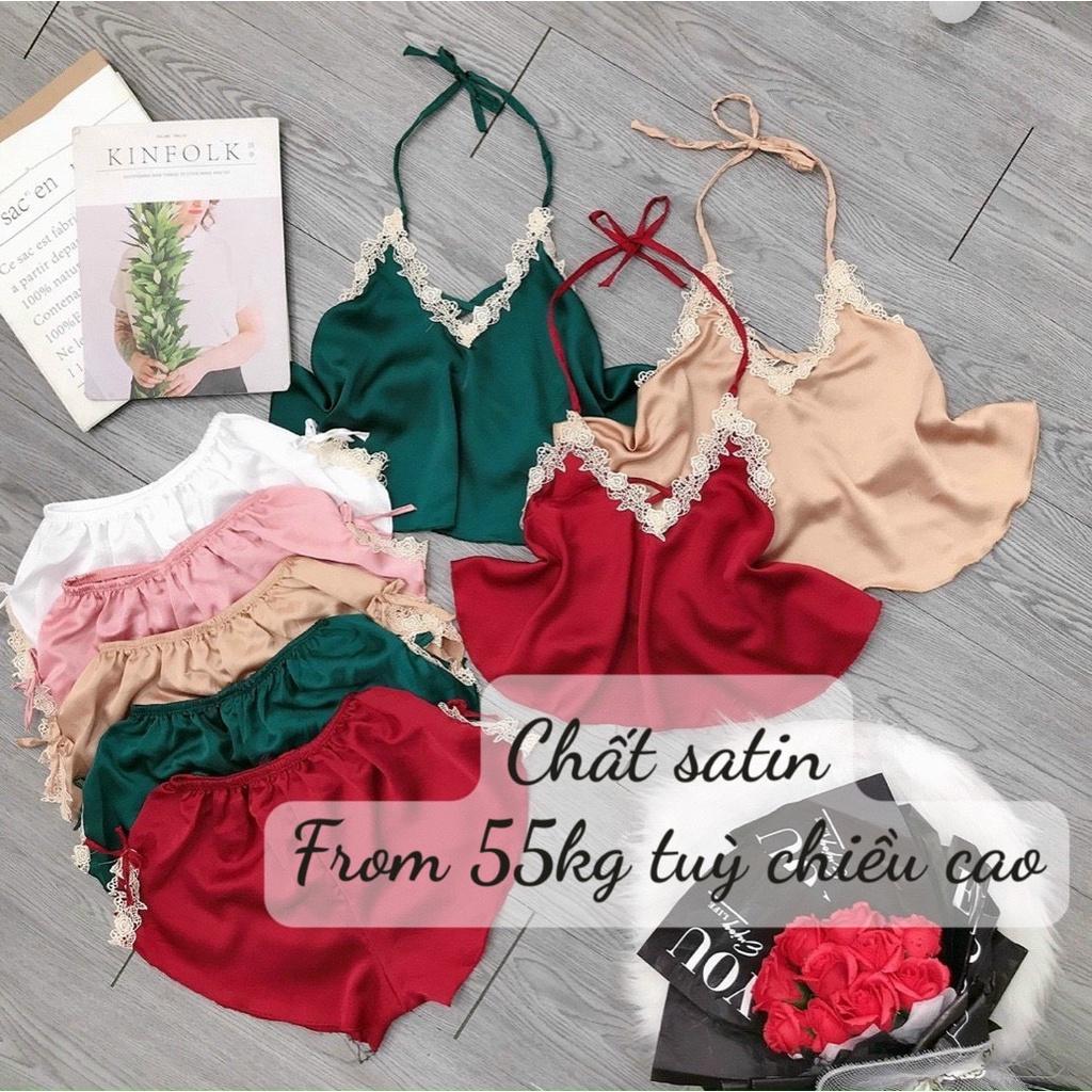 Đồ ngủ sexy nữ, Sét yếm cột dây sexy gợi cảm mùa hè- Phuongaliceshop