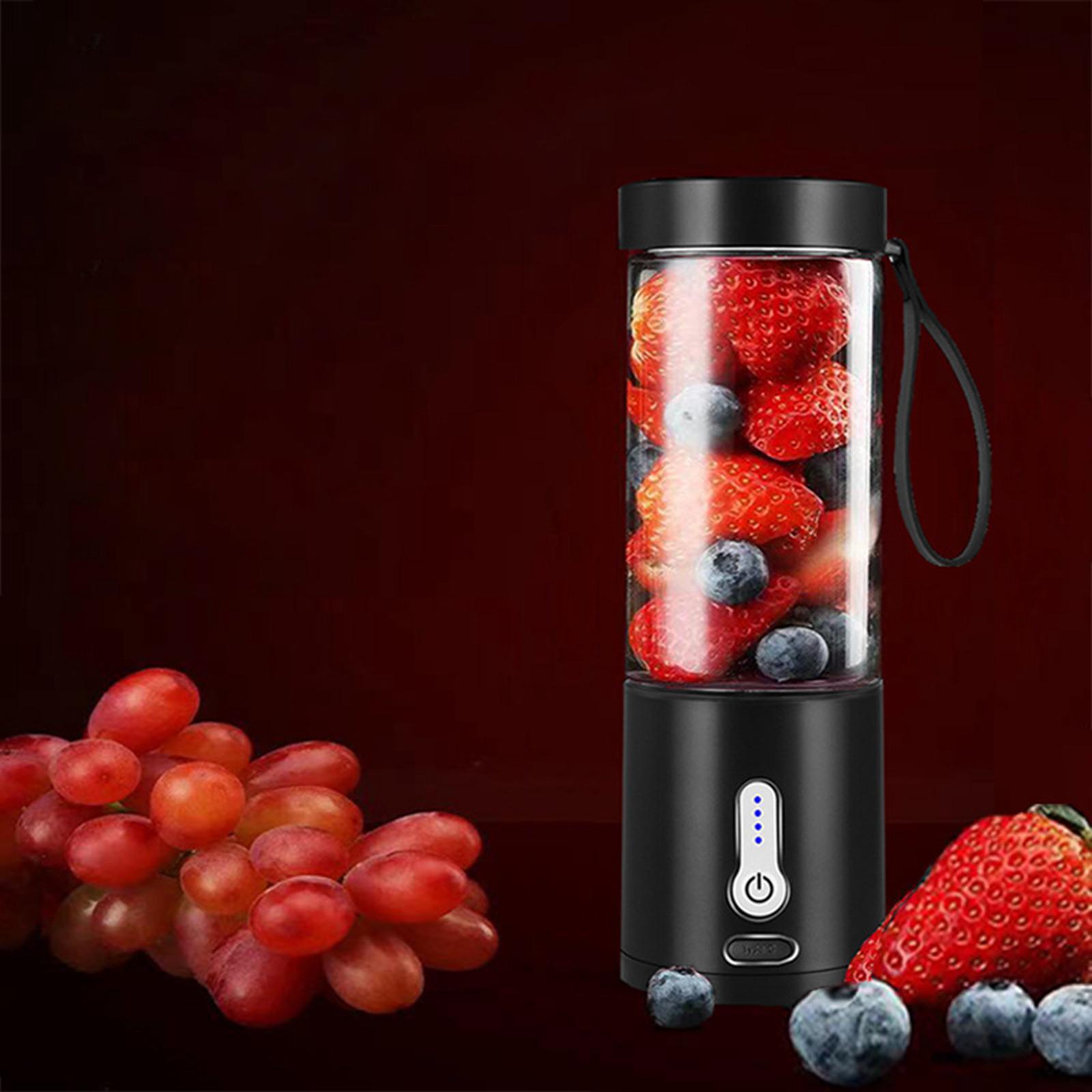 Portable Fruit Blender Mixer USB Rechargeable Juicer Cup for Office Travel