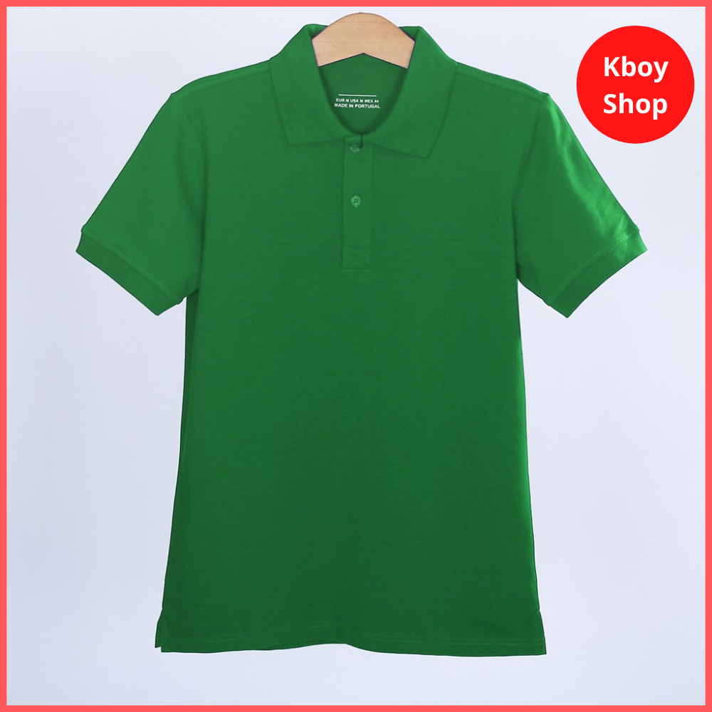 Áo thun polo nam cổ bẻ vải trơn 100% Cotton basic co giãn thấm hút tốt, form dáng ôm đẹp 7 màu - AT02