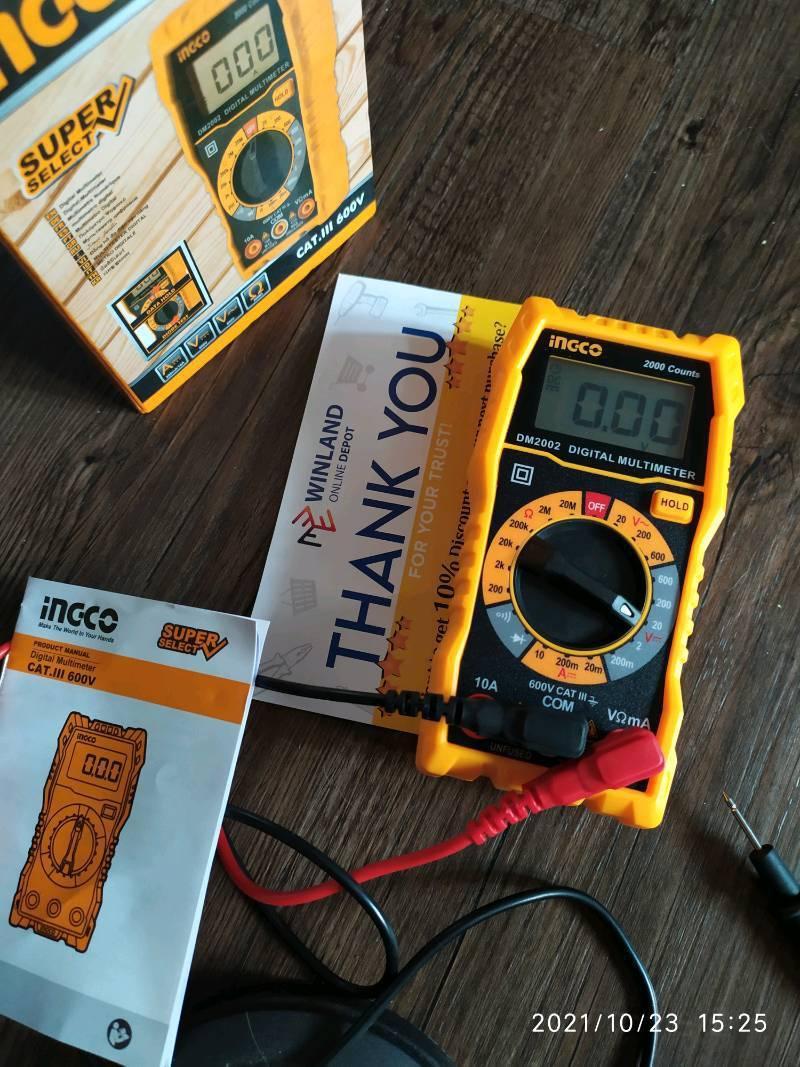 ĐỒNG HỒ ĐO ĐIỆN VẠN NĂNG INGCO DM2002 - HÀNG CHÍNH HÃNG
