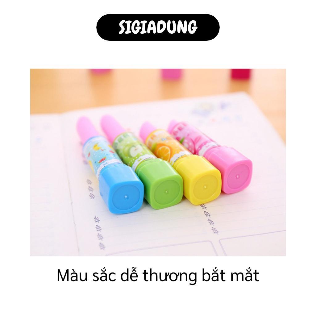 Dụng Cụ Học Tập - Gôm Tẩy Bút Hình Cây Son, Không Chứa Chất Độc Hại, nhiều màu sắc thú vị 7462