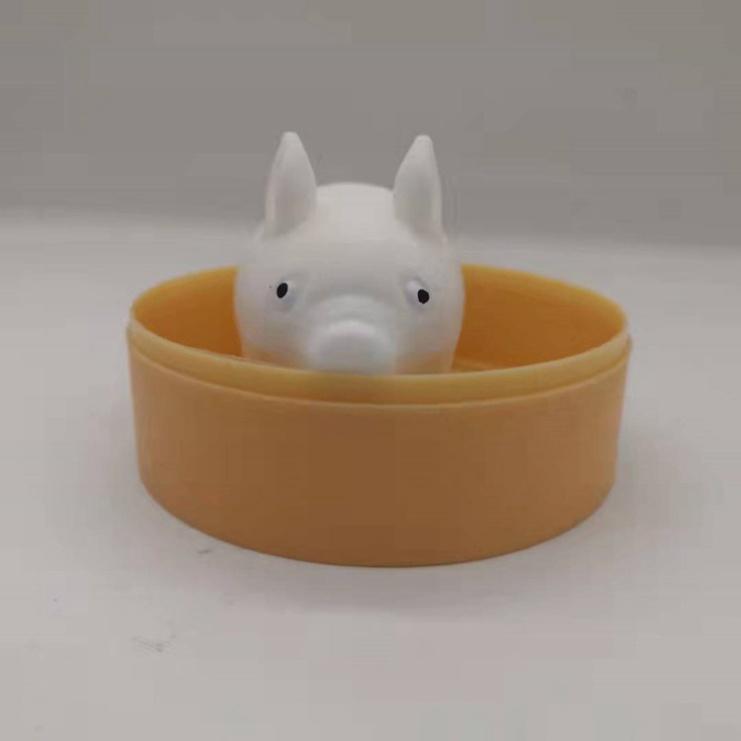 Bánh bao heo hồng heo trắng màn thầu squyshi mềm mại squishy mochi