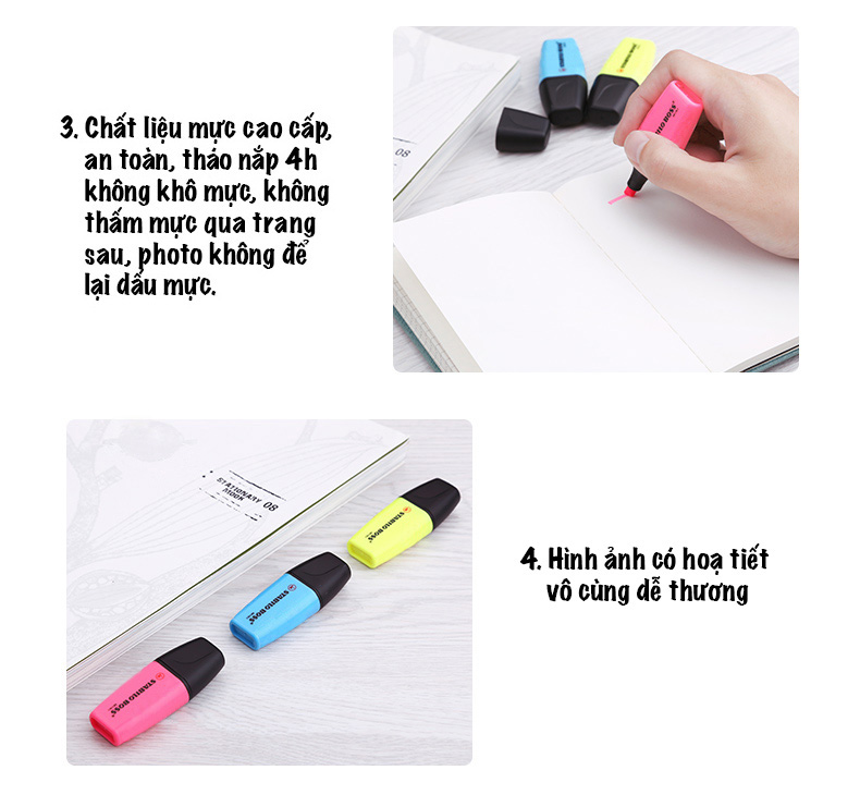 Set bút dạ quang STABILO BOSS MINI 07