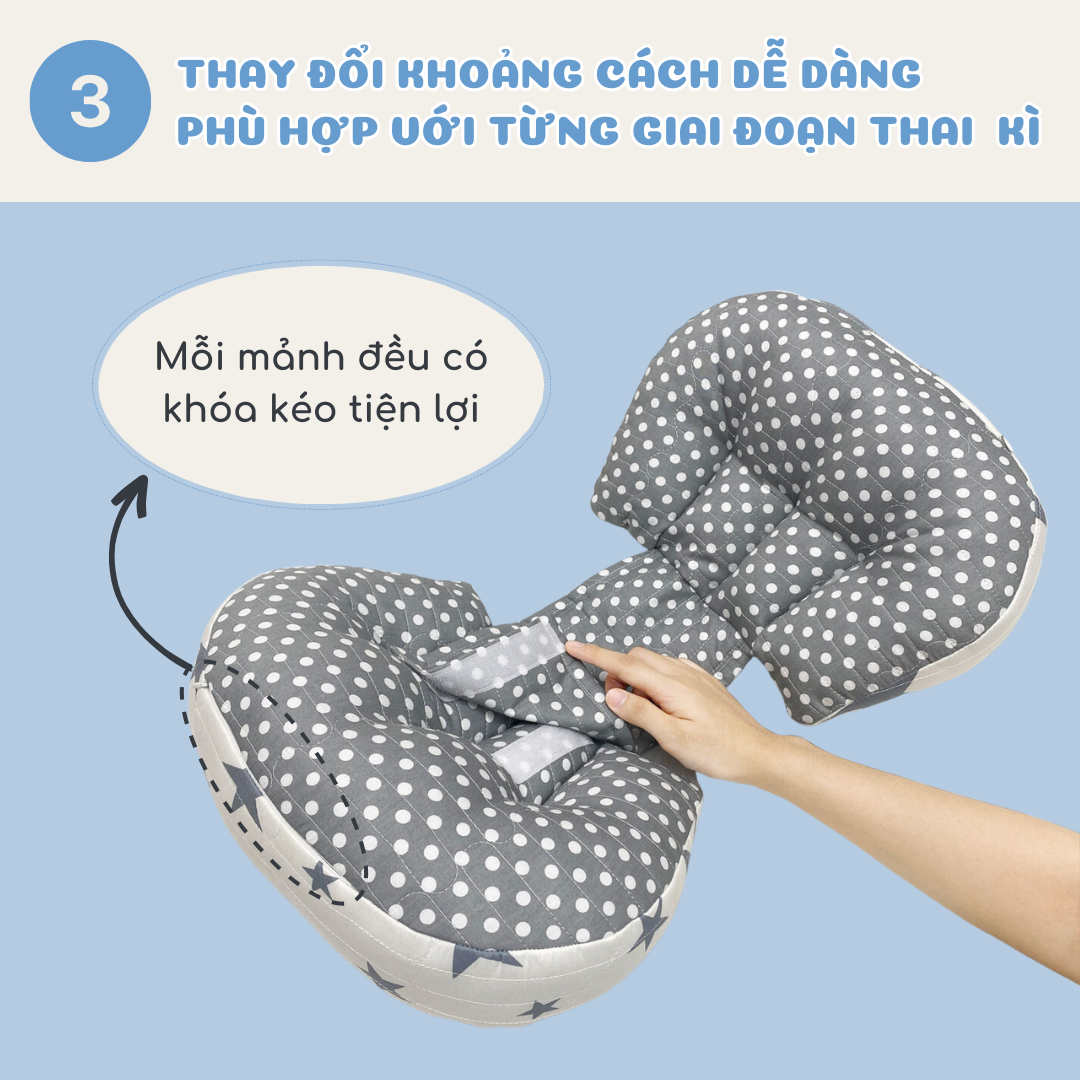 Gối Bầu Cánh Tiên Cao Cấp Mẫu Đa Dạng Chỉnh Được Khoảng Cách Siêu Tiện 213