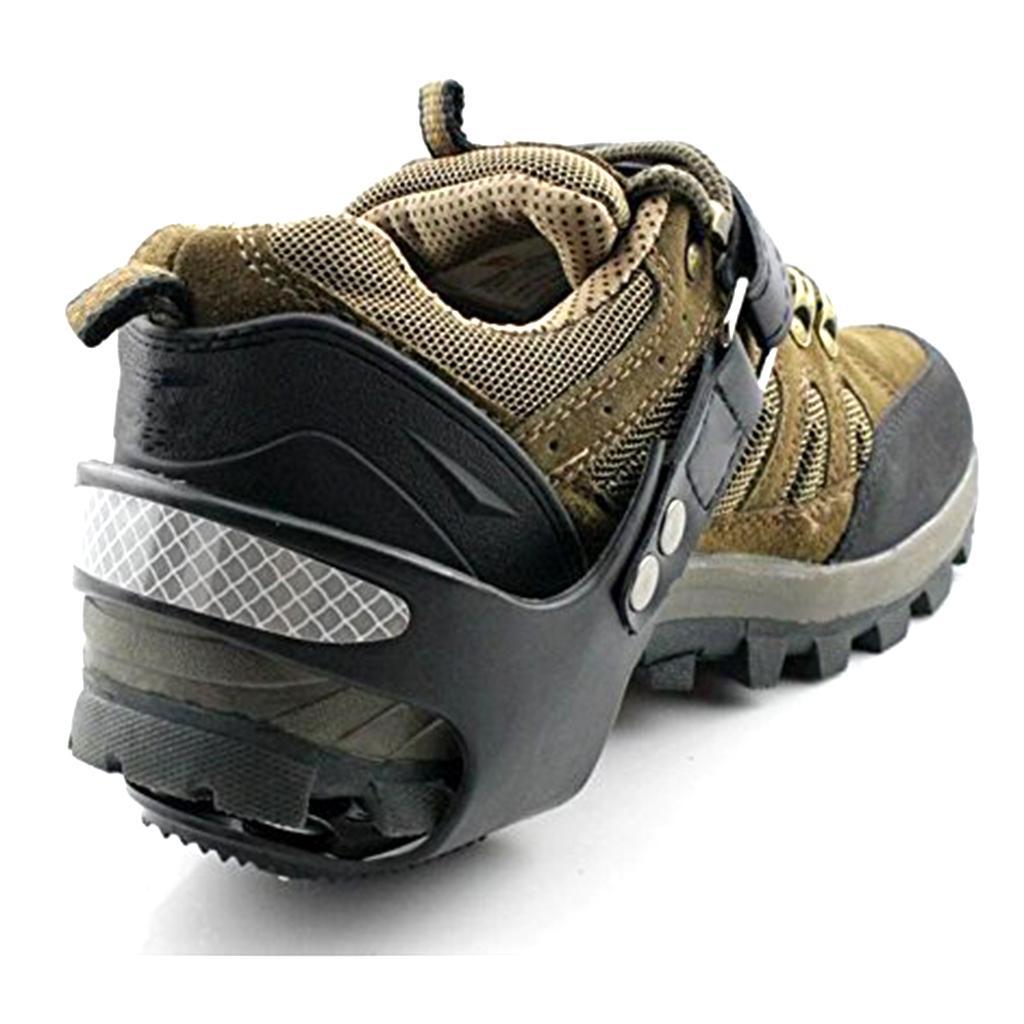 Reflective Ice Snow Shoe Boot Grips Crampon Traction  Cleats