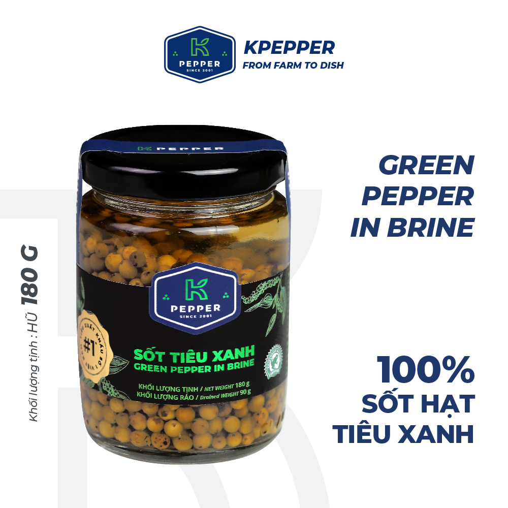 Sốt tiêu xanh ngâm dấm K-Pepper 180g