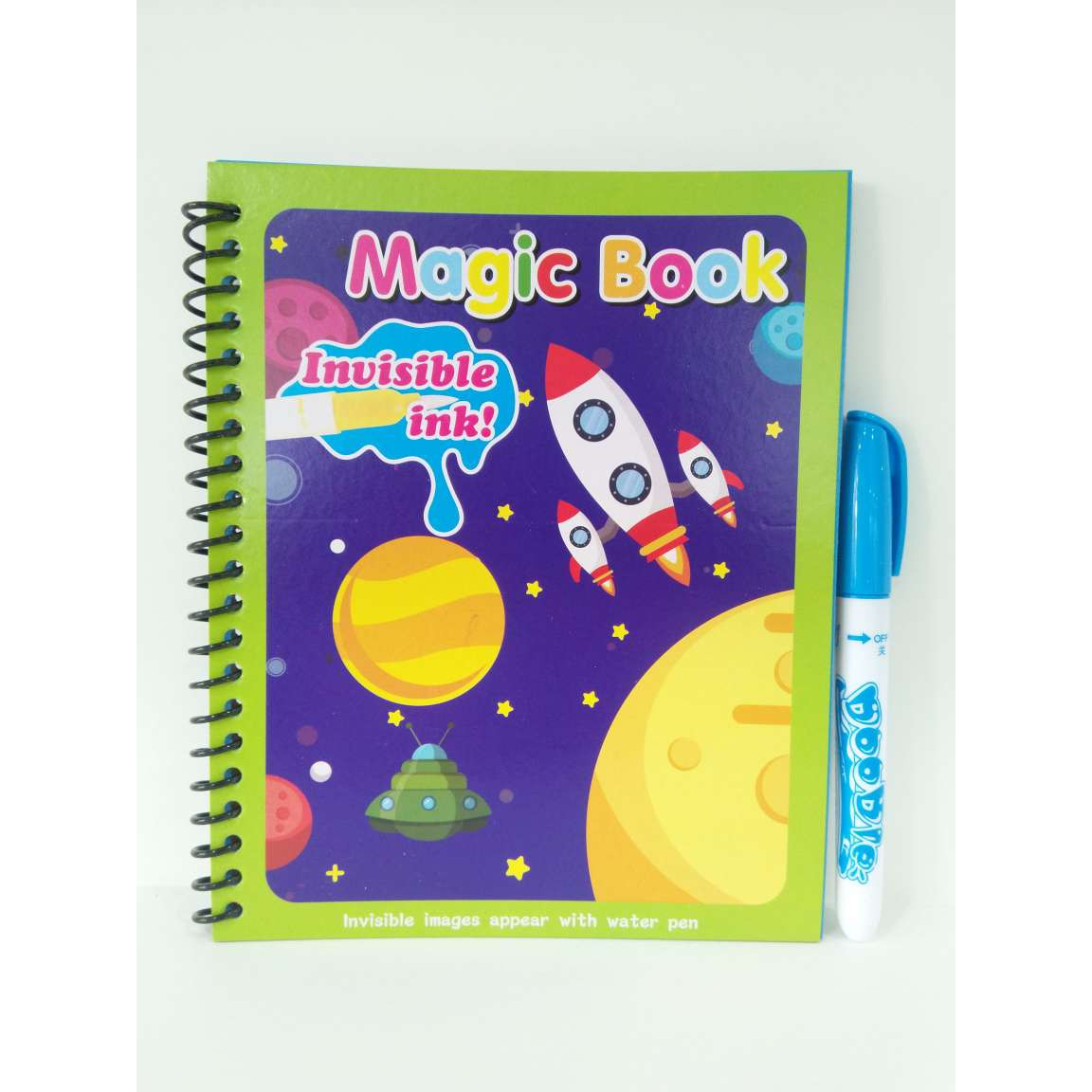 Sách tô màu Magic Water Drawing Book bút vẽ ma thuật 15x19cm