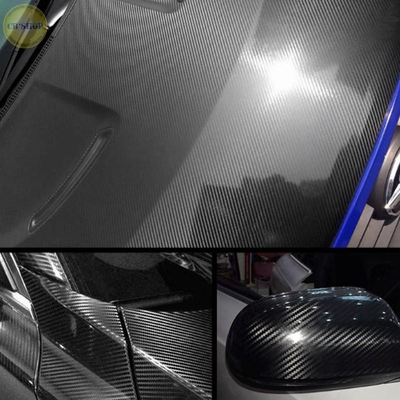 Combo 2 Tấm Decal Cacbon 5D dùng để dán Xe Hơi