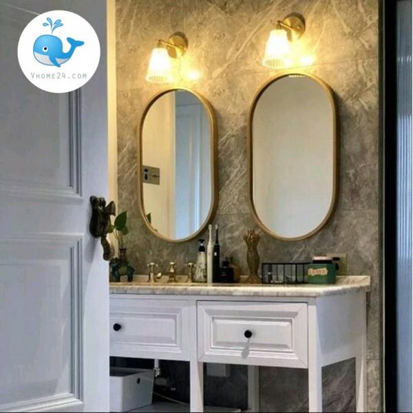 GƯƠNG NỘI THẤT VIỀN KIM LOẠI DÁNG CON NHỘNG GTR099