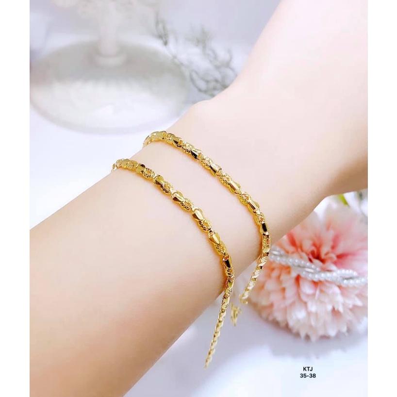 Lắc tay xinh xắn cho nữ vàng,phụ kiện trang sức,có bảo hành,Vàng bạc an chi