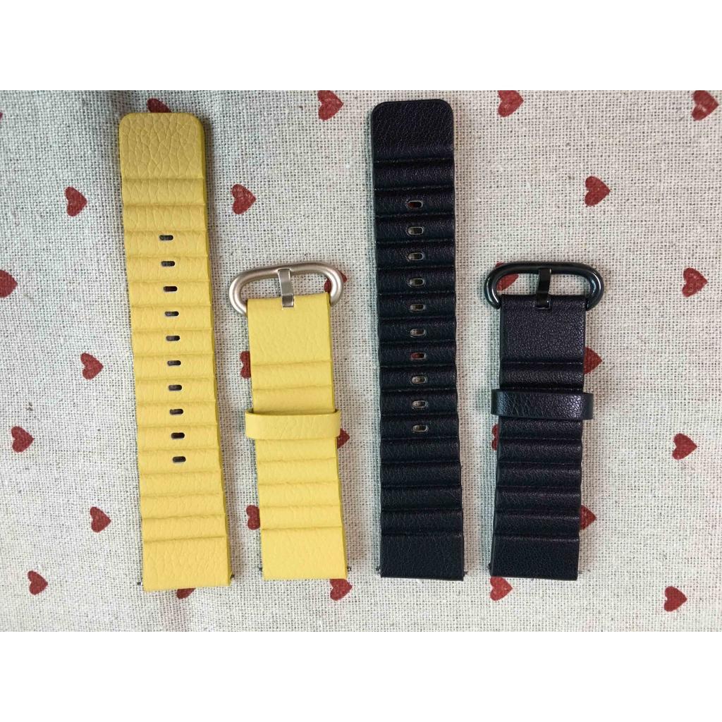 Dây Đeo Bằng Da Bò Cho Đồng Hồ Thông Minh Ticwatch Pro E2 S2 GTX