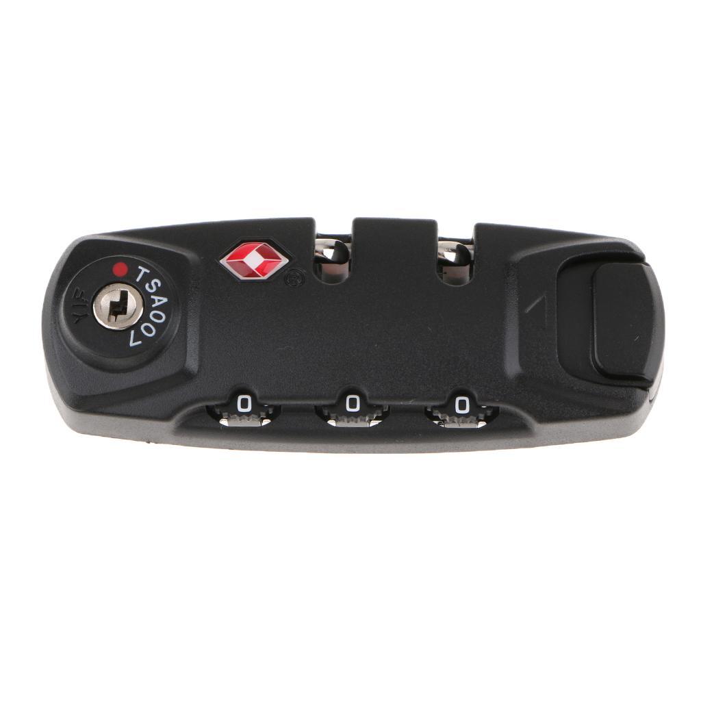2X Secure Luggage 3 Digit Combination Lock Suitcase Bag Code Lock Padlock