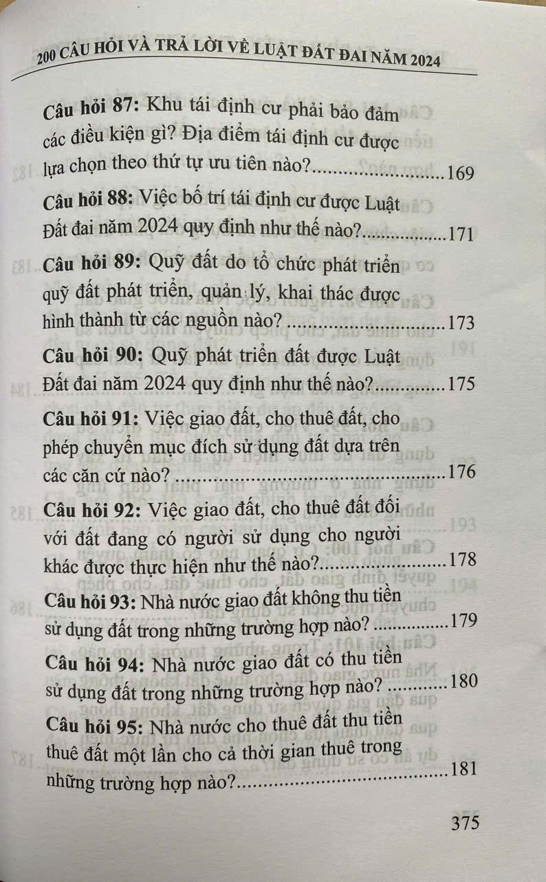 200 Câu Hỏi Và Trả Lời Về Luật Đất Đai Năm 2024